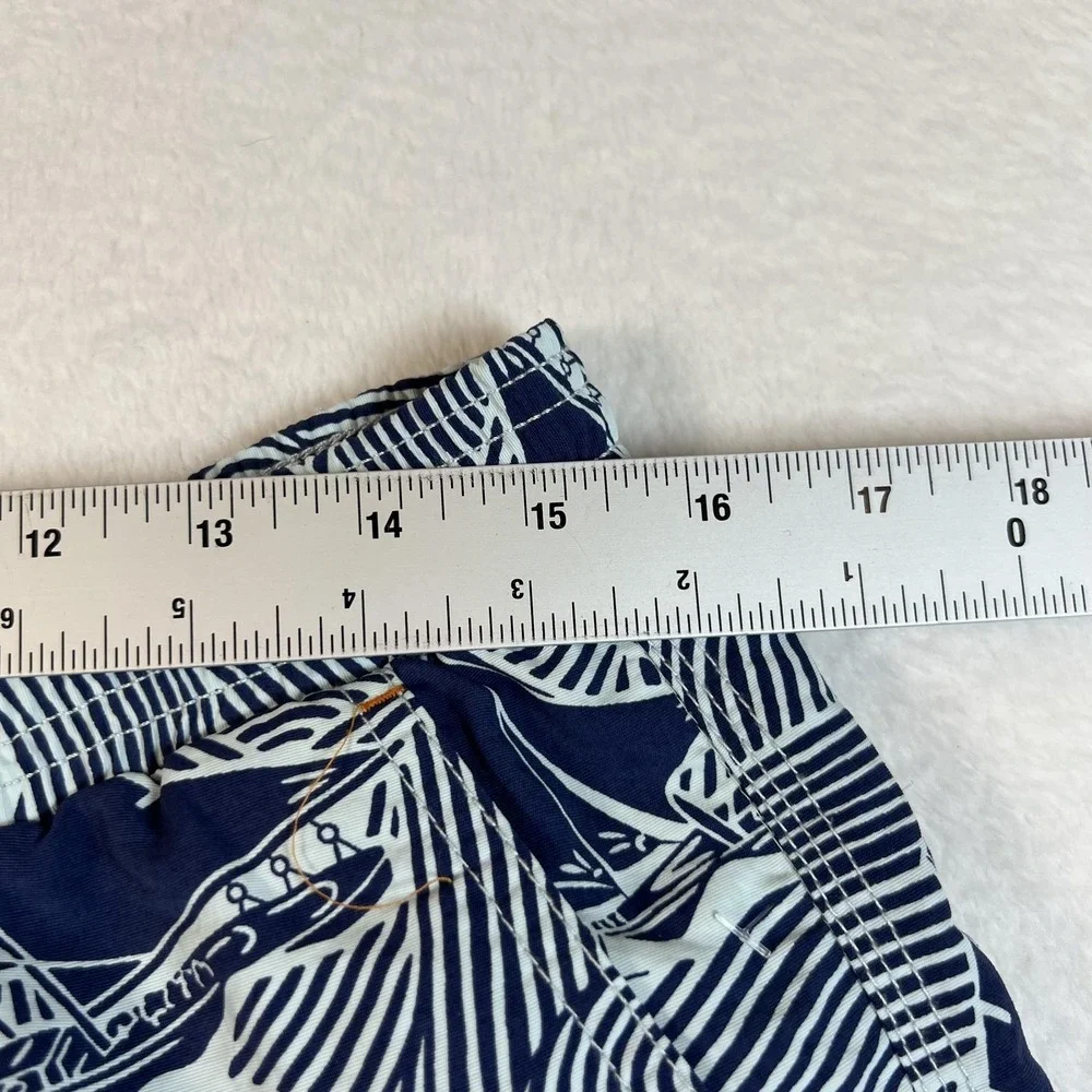 Reyn Spooner Swim Trunks Shorts Mens M‎ Blue Sailboat Nautical Lined Drawstring